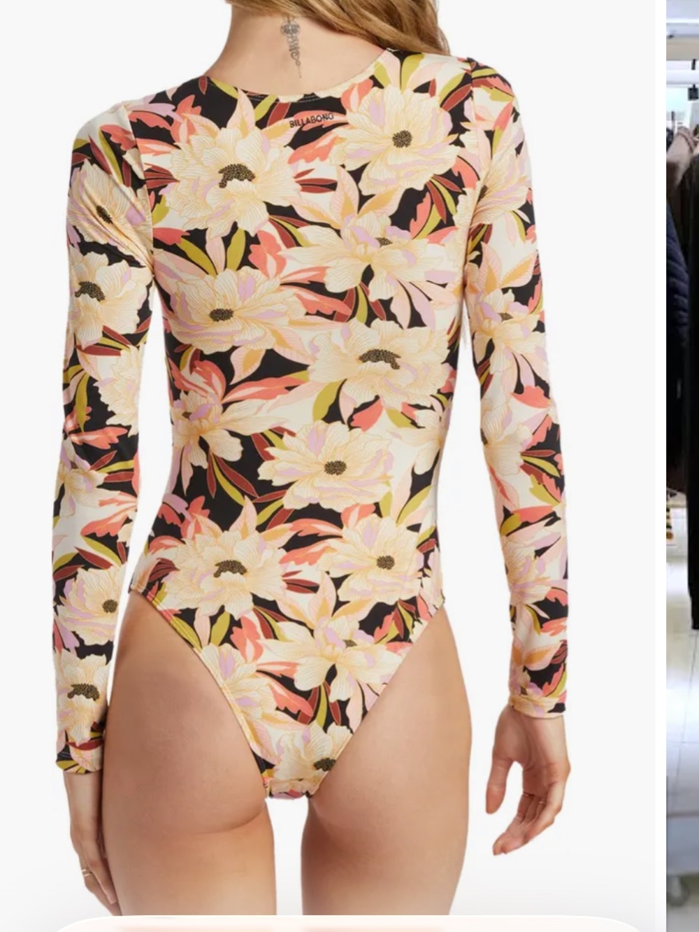 NWT Billabong XL(14) Dream State Bodysuit in gorgeous print. SPF 50 - Picture 4 of 7